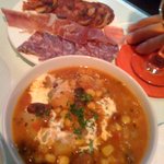 Tato - スープと生ハムの盛り合わせ