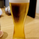 祇園 にし - 生ビール　うすはり