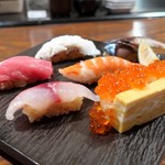 わだのや - おまかせ寿司盛りの６貫