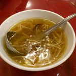 スープ(椎茸とえのき)です。(2017年9月)