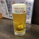 つかふき屋 - 生ビール