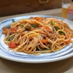 家庭料理 小川 - いわしフィレトマトソースパスタ