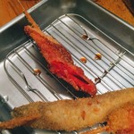 串揚げ　ヨロシク！ユウチャン - やっぱ串カツは紅生姜だね