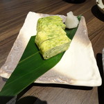 旬野菜と魚 琉球ダイニング ま・じゅん - アーサ卵焼き