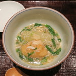 奈良 而今 - 29年9月　冬瓜、筒井蓮根餅、菊菜、蟹餡掛け