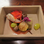 なる屋 - 29年9月　蛸の子、万願寺唐辛子、焼き茄子、栗、新銀杏、ムカゴ