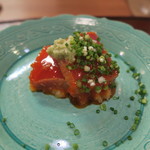 なる屋 - 29年9月　ボストン黒鮪炙り　黄味醤油漬け