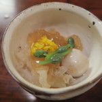 なる屋 - 29年9月　ルバーブ、白キクラゲ、小芋　みず、菊花