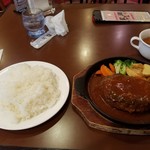 レストラン駿河 - ビッグハンバーグ  Ａセット