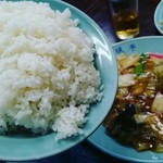 珉亭 - 上海焼きそば￥９００＆ライス大￥２５０＆餃子￥５００