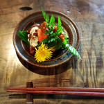 山のごはんよもぎ - （2017年5月）メイン
      レバーのトマトカレー煮