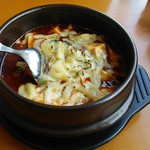 台湾菜館 - チーズ入り麻婆豆腐。