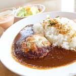 COCO'S - 2017年8月　チーズインハンバーグカレー+ライスの大盛り【1190円+50円税抜】