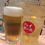 カレーうどん専門　サンビーノ - 生中&ハイボール