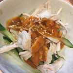 カレーうどん専門　サンビーノ - ちょい呑みセット（バンバンジー）