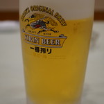 Ajihana - 晩酌セットの生ビール