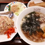 つくばや - チャーハン半ラーメンセット950円