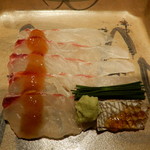 御料理 光安 - 明石鯛の昆布〆