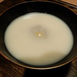 御料理 光安 - そばがき椀白味噌仕立て