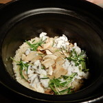 御料理 光安 - 岩手産松茸と鱧の炊き込みご飯