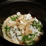 御料理 光安 - 岩手産松茸と鱧の炊き込みご飯