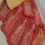 定園 - 決して薄くないけど、手切りで絶妙な厚みのタン