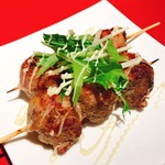 百坊 - 名物 プチトマトの肉巻き 他では真似できないプチッと食感！