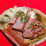 百坊 - A5牛のステーキ 柔らかくておいしい この位の量がちょうどいい