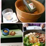 モリタ屋 - 昼のすき焼きコース竹と日本酒