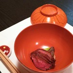 料理屋 真砂茶寮 - 強肴：山形牛の炙り