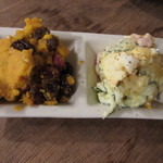 立ち呑みのさのや - ポテサラとかぼちゃサラダ 140円　(2017.9)