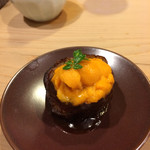 うを徳 - 山科茄子の煮物に雲丹