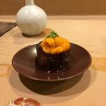 うを徳 - 山科茄子の煮物に雲丹