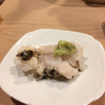 うを徳 - 炙り鱧のお造り