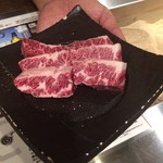 熟成ホルモン・山形牛 炭火焼肉 牛語 - ハラミ