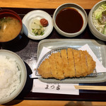 まつ家 - ポークカツ定食  850円