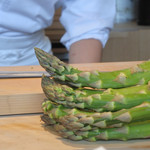 にい留 - アスパラガスの太さ！
