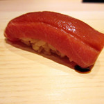 祇園 鮨 忠保 - 4.大間の鮪 1週間熟成(2017.9月昼コース)