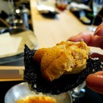 にい留 - 海苔がパリッと