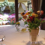 リストランテASO - 最後のお茶菓子とお庭です