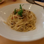 73673806 - ポルチーニ茸とホエイ豚のパスタ（１６８０円）