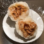 上海香港麵家 - 具は油條と豚鬆