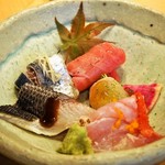 鮨 慎之介 - お造り盛り合わせ