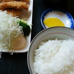 和処つたもり - ランチパスポート  ヒレカツ定食(ヒレカツ・ご飯・味噌汁・漬物)  ５００円