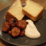 クリヤム - バナナのキャラメリーゼとシフォンケーキ
