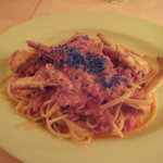 リングイーネ　渡り蟹のクリームトマトソース