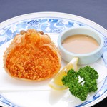 Fried crab shell