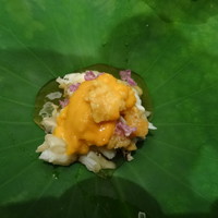 お料理 馳走 - ウニとカニの先付け