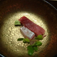 お料理 馳走 - カンパチ，中トロの刺身