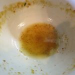 麺屋 高橋 - スープ割で完食後けっこう唐辛子が残ってます